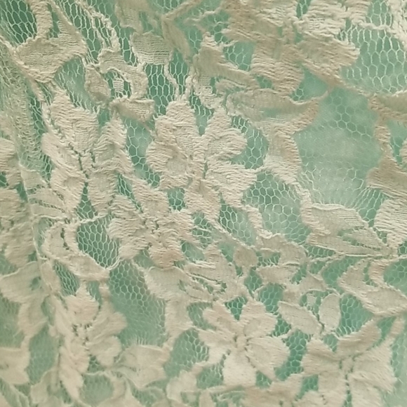 💕DAINTY HOOLIGAN💕 Mint Blue Lace Mesh Mint Dress - Picture 6 of 8